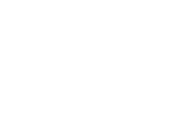 SANS white logo